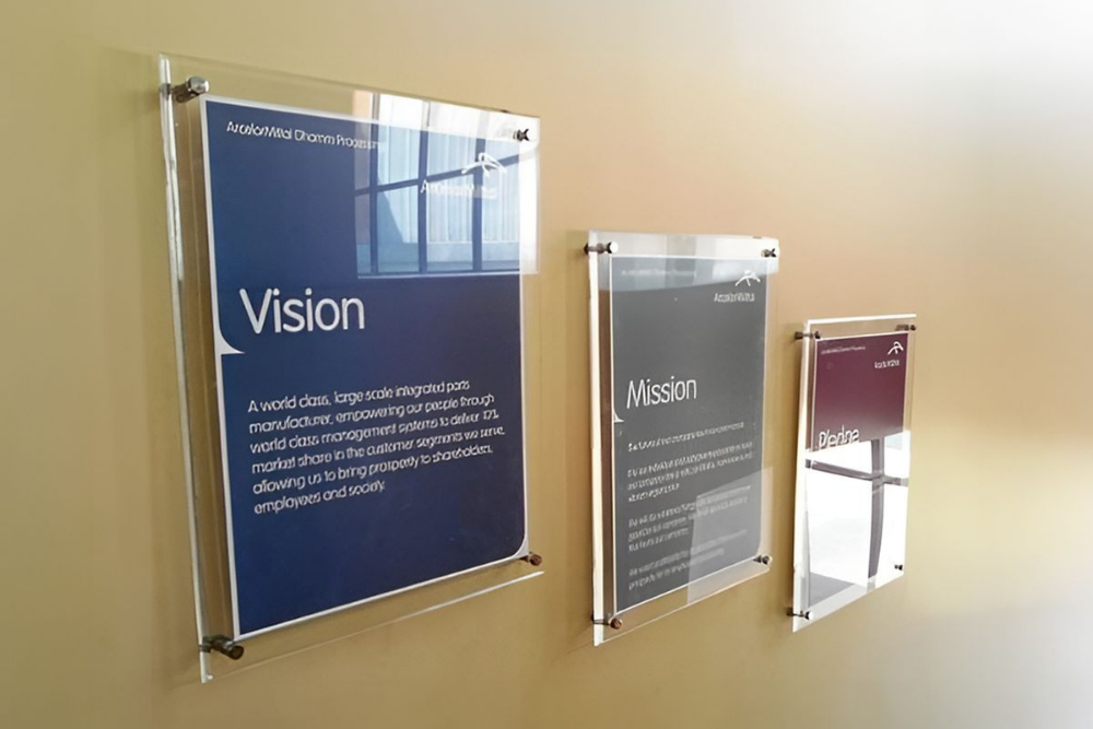 Wall-Mounted Acrylic Signs